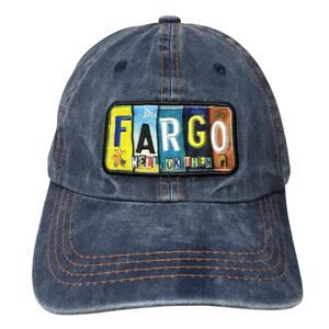 Fargo Well Ok Then North Dakota Slideback Baseball Cap Blue OS Routed Designs